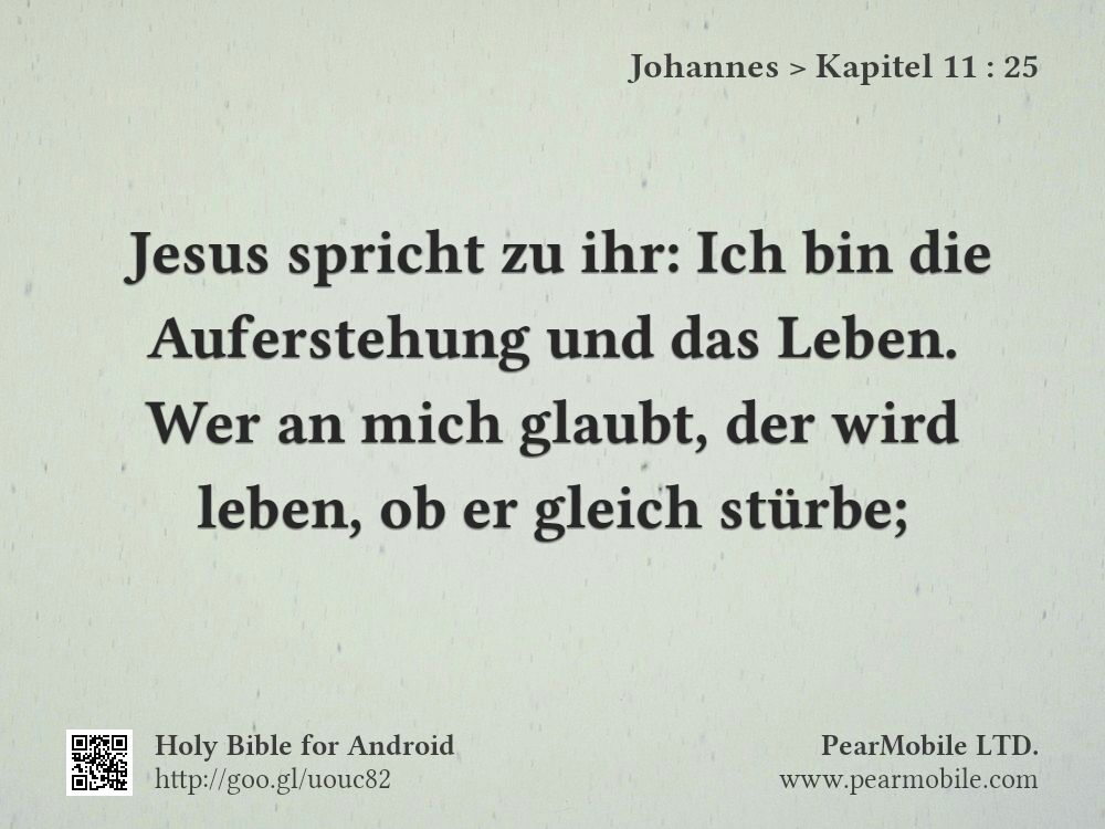 Johannes, Kapitel 11:25